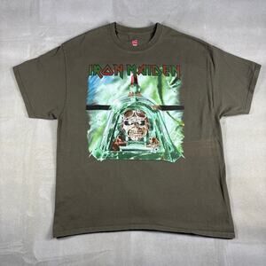 Iron Maiden Legacy Of The Beast World Tour 2019 Band T Shirt XL Green
